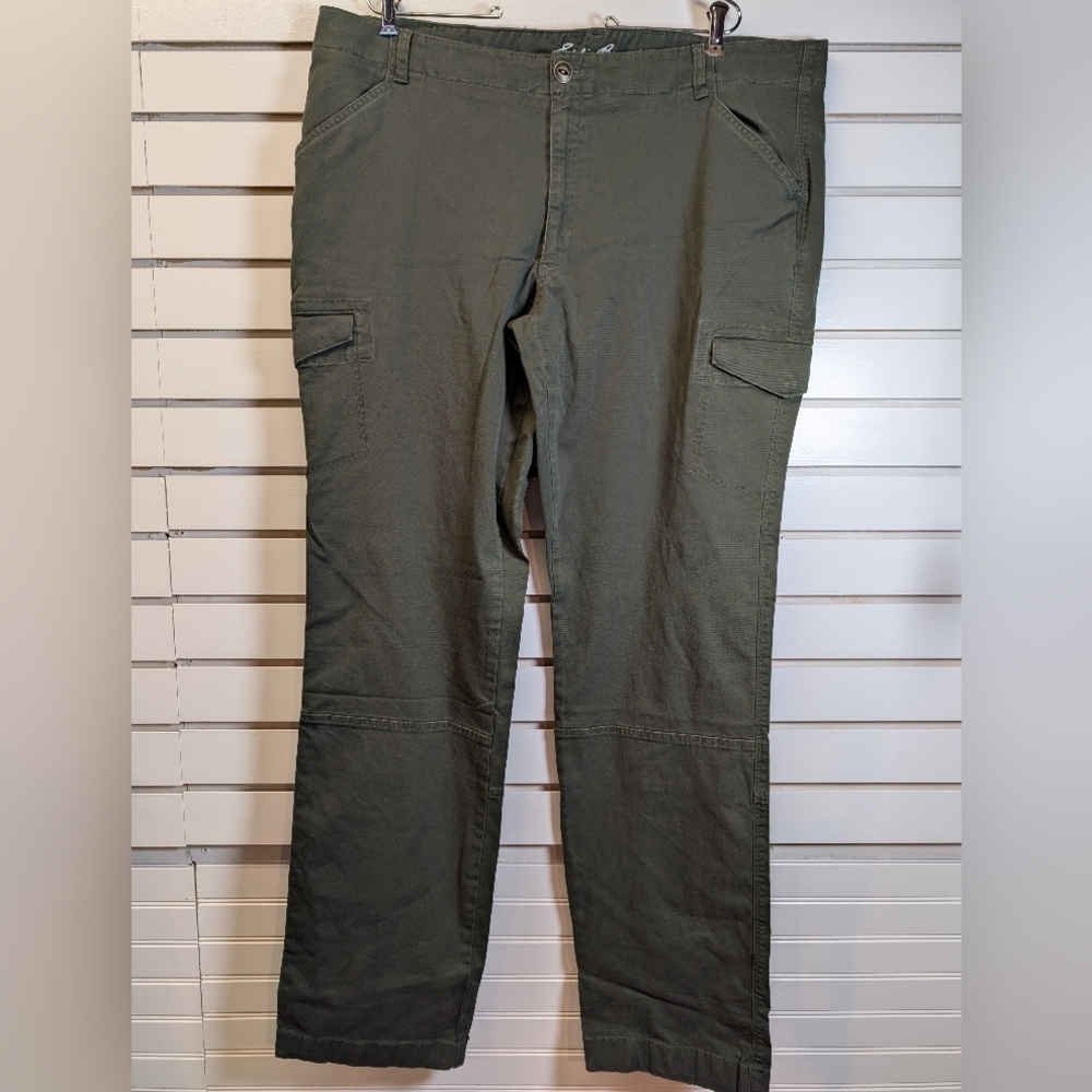 Eddie Bauer Women's Olive Green Cargo Pants Size 20 TALL NWT!